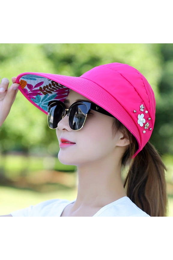 Women's Wide Brim Bucket Hat, UPF Rated Foldable Fabric for All-Around Shade, Versatile Hat for Beach, Hiking, Fishing, and Summer Outdoor Fun. Pink