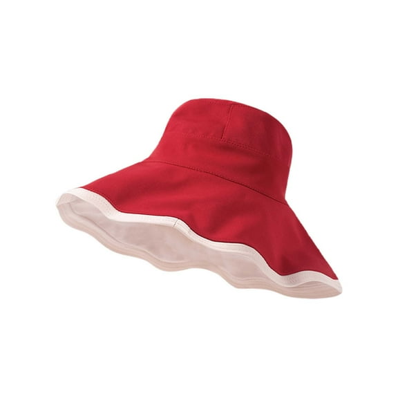 Women's Wide Brim Reversible Fisherman Hat Summer Sun Protection, Beach & Travel, Adjustable Chin Strap, One Size, Lightweight