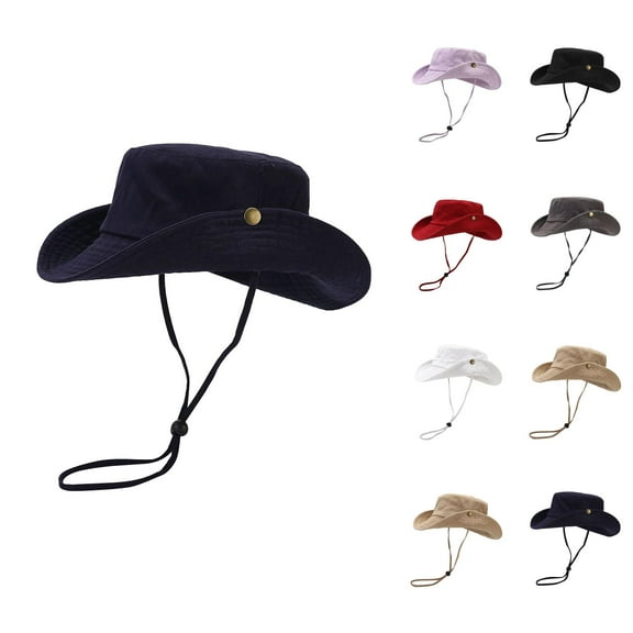 Women's Wide Brim Straw Bucket Hat - UPF 50  Summer Garden Hat Womens Outdoor Sun Hat Solid Color Cool Casual Elegant Sun Hat