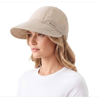Women's Wide Brim Sun Hat UPF 50+ Ponytail Hole Packable Lightweight for Beach Travel