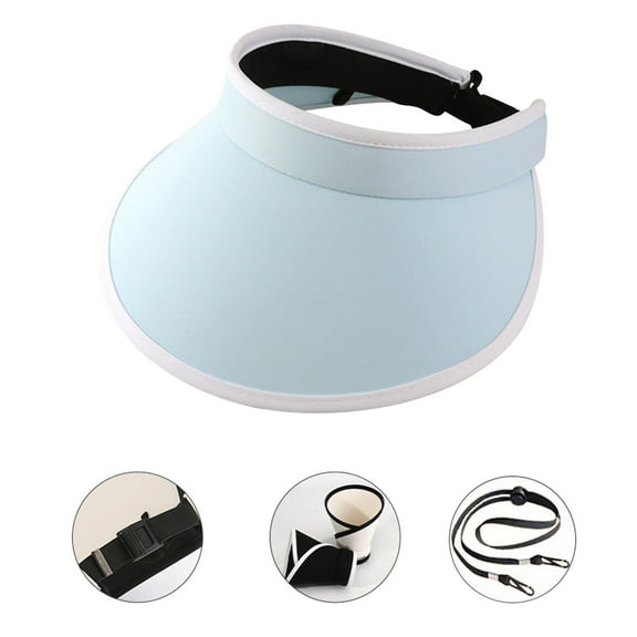 Women's Wide Brims Sun Hat UPF 50  - Foldable Summer Hat with Adjustable Back - Breathable Ice Silk Sun Visor for Beach, Hiking & Outdoor Sports