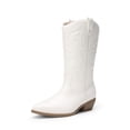 thumbnail image 1 of DREAM PAIRS Women's Mid-Calf Western Cowboy Boots Classic Embroidered Cowgirl Boots Wide Width, 1 of 7