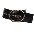 thumbnail image 1 of Women's Wide Faux Alligator or Snake Print Oval Sash Belt, 1 of 2