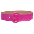 thumbnail image 1 of Women's Wide High Waist Horseshoe Buckle Wide Patent Leather Belt, 1 of 4