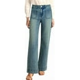 thumbnail image 1 of Women's Wide Leg Jeans High Waisted Stretchy Straight Leg Jeans Loose Trendy Denim Pants with Pocket, 1 of 12