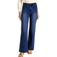 thumbnail image 1 of Women's Wide Leg Jeans High Waisted Stretchy Straight Leg Jeans Loose Trendy Denim Pants with Pocket, 1 of 13