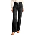 thumbnail image 1 of Women's Wide Leg Jeans High Waisted Stretchy Straight Leg Jeans Loose Trendy Denim Pants with Pocket, 1 of 12