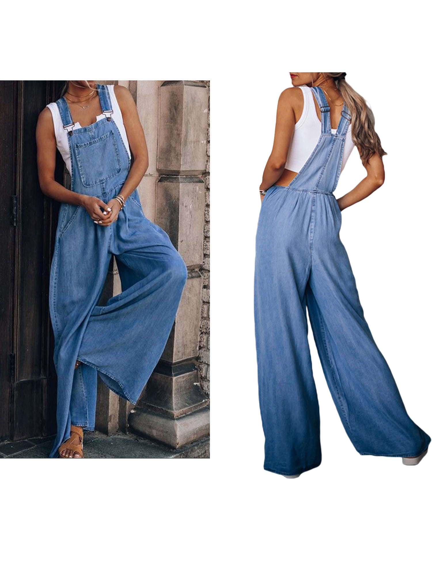 Slit Jeans Overalls, Summer Baggy Overall Shorts, Denim Overalls, Wide Leg Jean retailer Jumpsuits, Plus Size Overalls, Bib Overalls With Pockets