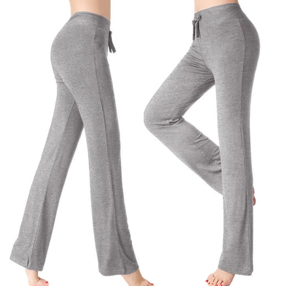 Women's Wide Leg Pants Casual Loose Yoga Trouser Pants Sweatpants Lounge Pajama Pants Plus Size Modal Yoga Pants High Waist Workout Leggings