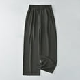 thumbnail image 1 of Women's Wide Leg Pants Casual Pant Plus Size Casual Wide Leg Pants With Pockets High Waisted Stretchy Wide Leg Pants Elastic Waist Comfy Palazzo Pants Pull On Lightweight Straight Leg Pants Dark Gray, 1 of 7