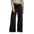 thumbnail image 1 of Women's Wide Leg Pants High Waisted Drawstring Elastic Waist Casual Loose Palazzo Solid Color Trousers with Pockets, 1 of 7