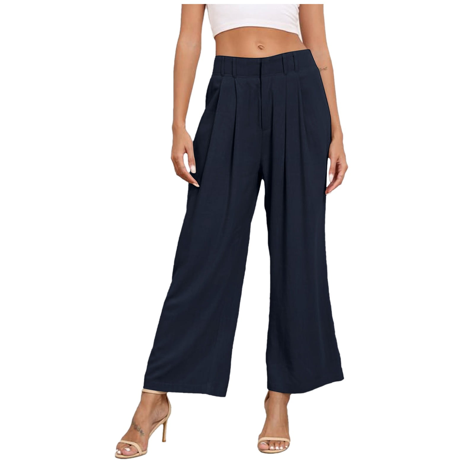 Women's Wide Leg Pants Pants Women Summer Business Casual Wide Leg ...