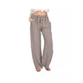 thumbnail image 1 of Women's Wide Leg Pants with Pockets High Waist Adjustable Knot Loose Casual Trousers Business Work Casual Pants, 1 of 8