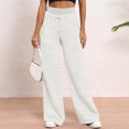 thumbnail image 1 of Women's Wide Leg Sweatpants Double Waisted Baggy Sweat Pants with Pockets Gray 2XL, 1 of 5