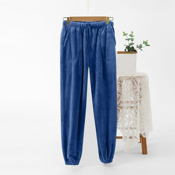 Women's Wide Leg Sweatpants Women's Wide Leg Pants Track Pants Women Baggy Pants Ndbuld Women's Fashionable Checkered Straight Leg Casual Pants With Wide Legs Navy XL