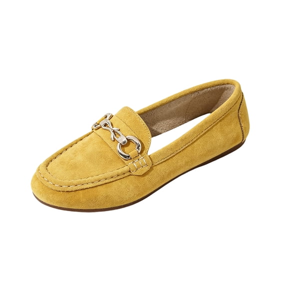 Women's Wide Loafers Shoes Cute Dressy Shoes Ladies Comfort Slip Ons Work Shoes,42