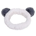 thumbnail image 1 of Women's Wide Stretch Headband for Face Wash - Cute Bear Ear Design by Baberdicy, Ideal for Skincare & Gym (Grey), 1 of 1