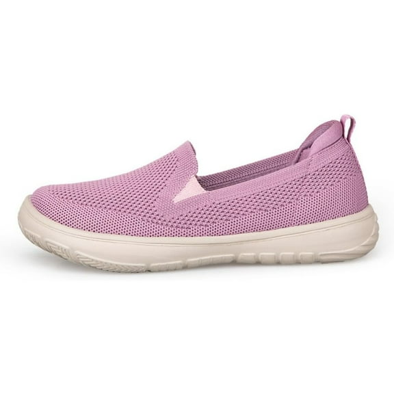 Women's Wide Toe Box Diabetic Shoes Non Slip Walking Breathable Knit Casual Loafer Shoes for Swollen Feet Edema Sensitive Feet Elderly