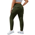 thumbnail image 1 of Women's Wide Waistband Flare Leg Yoga Pants - Nylon/Spandex, S-XXL, High Waist, Solid Color, Activewear, 1 of 5