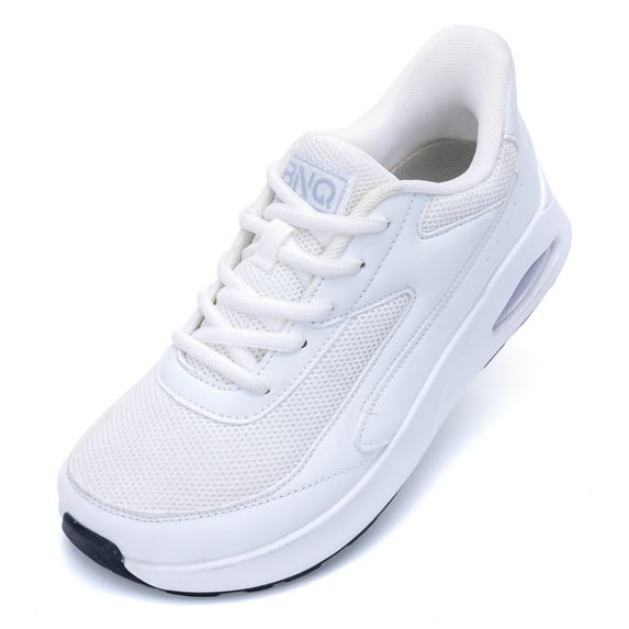 Women's Wide Walking Shoes Slip On WideToe Box Tennis Sneakers Atheltic Running Shoes White Size 7