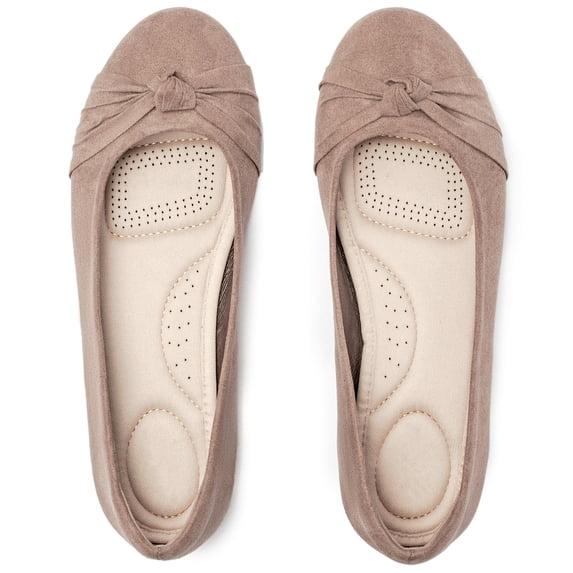 Women's Wide Width Ballet Flats - Round Toe Office Dressy Casual Shoes
