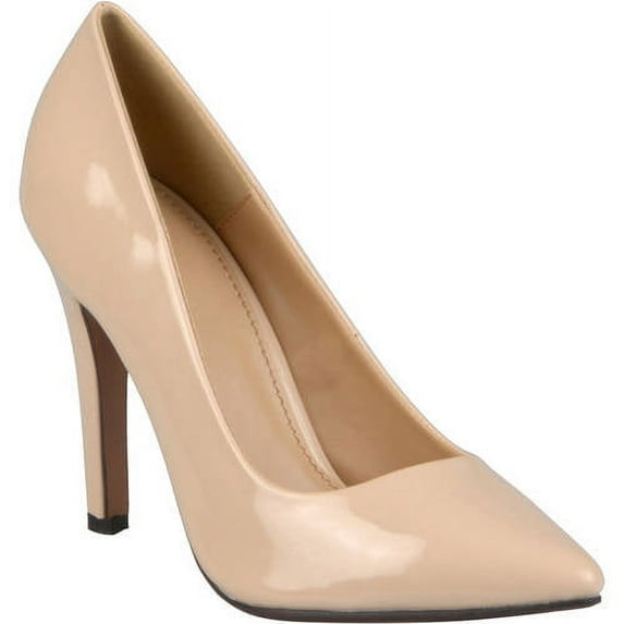 Women's Wide Width Pointed Toe Patent Pumps