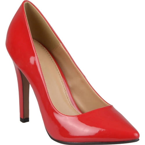 Brinley women's Pointed Toe Patent Pumps Stiletto Heels