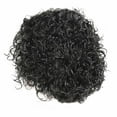 Women's Wig Medium Black Small Curly Hair Short Head Cover Women's Wig