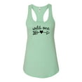 thumbnail image 1 of Women's Wild One Ladies Fit Racerback Tank Top-Mint-xl, 1 of 4