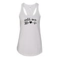 thumbnail image 1 of Women's Wild One Ladies Fit Racerback Tank Top-White-medium, 1 of 4