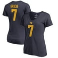 thumbnail image 1 of Women's Will Grier Navy West Virginia Mountaineers College Legends Name & Number V-Neck T-Shirt, 1 of 3