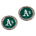 thumbnail image 1 of Women's WinCraft Athletics Round Post Earrings, 1 of 2