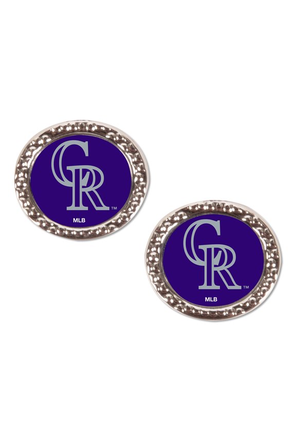 Women's WinCraft Colorado Rockies Round Post Earrings