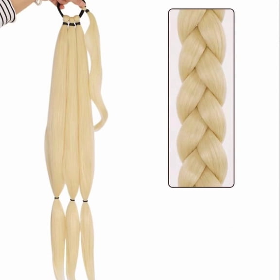 Women's Winding Boxer Braid Ponytail Extension  Synthetic Hair Wig for Effortless Everyday Style & Versatile Looks