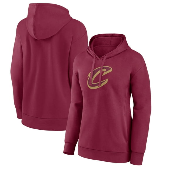 Women's Wine Cleveland Cavaliers Alternate Logo Pullover Hoodie