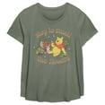 thumbnail image 1 of Women's Winnie the Pooh Stop to Smell the Flowers  Graphic T-Shirt, 1 of 3