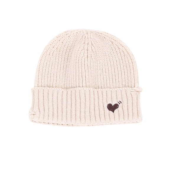 Women's Winter Beanie Fashion Ripped Knitted Large Head Circumference Solid Color Fall Fitted Running Hiking Fishing Work Pile Hat Knitted Hat Comfortable clothing accessories