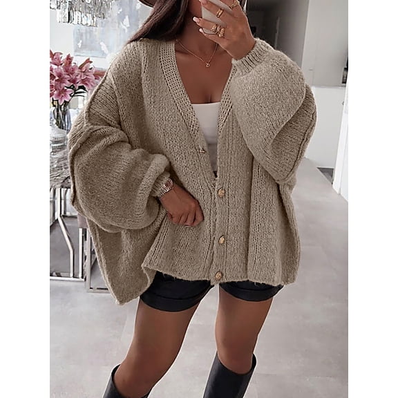 Women's Winter Button Down Cardigan Sweaters,Sweater Jacket,Chunky Sweater Women,Chunky Knit Cardigan
