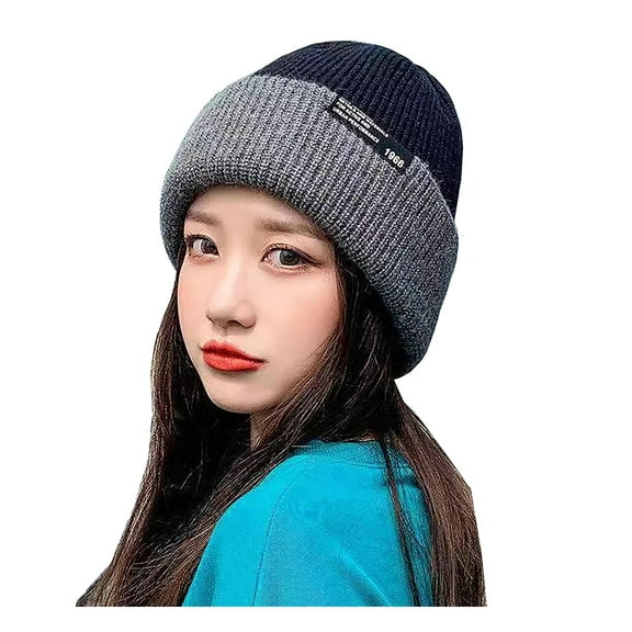 Women's Winter Cap Classic Beanies for Women Roll Up Edge Skull Cap Fisherman Beanie Accessories for Outdoor Travel