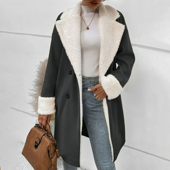 Women's Winter Casual Casual Wool Double Woolen Jacket Hood Coats for Women Women Fashion Jacket Womens Fashion Mid Long Coat Women Womens plus Size Large Jacket Women Winter Coat Long Sleeping Bag