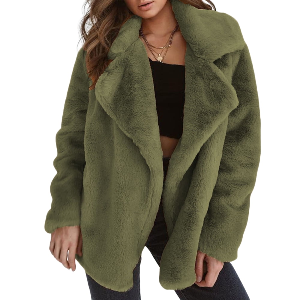 Fuzzy open top front jacket