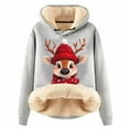 thumbnail image 1 of Women's Winter Christmas Long Sleeve Hoodie Cozy Pullover Casual Warm Holiday Sweatshirt for Ladies, 1 of 2