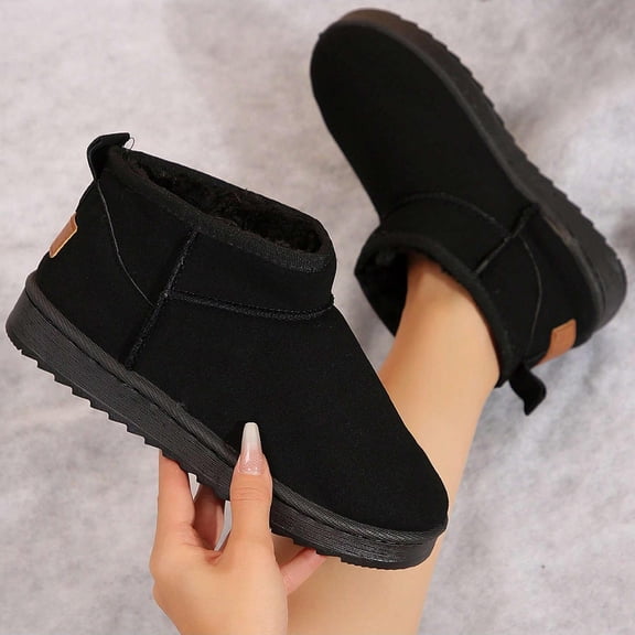 Women's Winter Classic Snow Boots - Padded, Thickened, Non-Slip, Waterproof, Cotton Short Boots