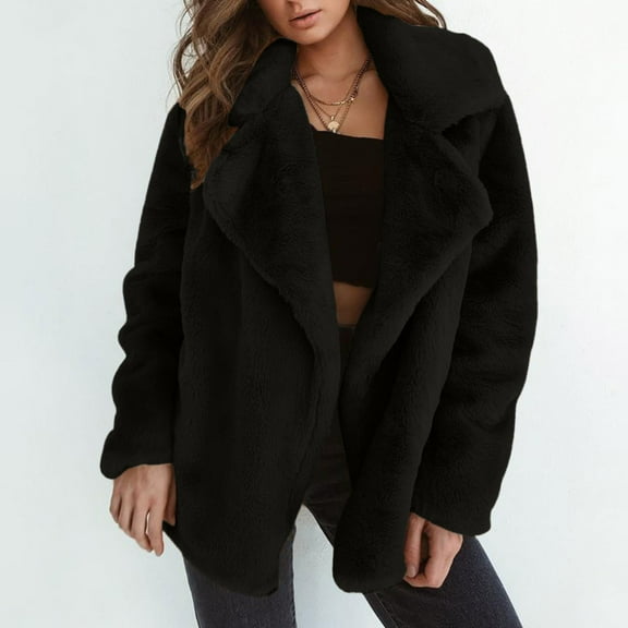 Women's Winter Coat Keep Warm Outerwear Loose Big Collar Coat