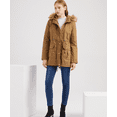 thumbnail image 1 of Women's Winter Coats Fleece Parkas Anoraks Hooded Military Jacket Coats, 1 of 1