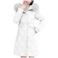 thumbnail image 1 of Women's Winter Coats Sevevn Women's Long Winter Warm Parka Sherpa Trimmed Collar Puffer Jacket Coat, 1 of 4