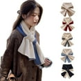 thumbnail image 1 of Women's Winter Color Block Scarf Windproof Neck Warmer Versatile Cold Weather Wrap, 1 of 2