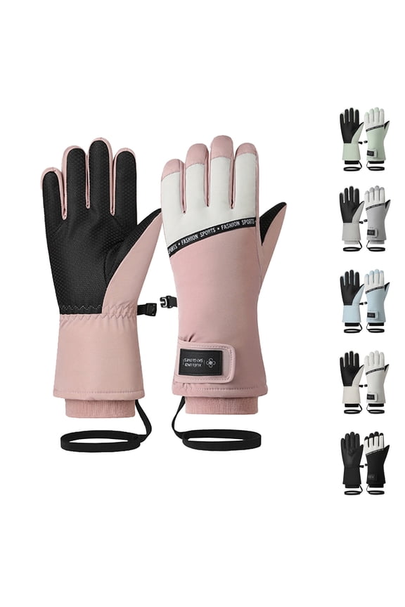 Women's Winter Cycling Ski Gloves with Touchscreen Function Windproof Warm Protection
