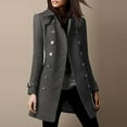 thumbnail image 1 of Women's Winter Double Wool Coat Elegant Collared Wool Blend Trench Coat down Coat Tan Wool Trench Coat Women Double Cloak Womens plus Sweaters Petite Jackets Gear Coat Long Line Coat down Vest Womens, 1 of 4
