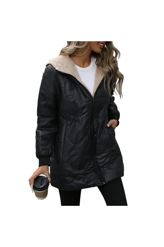 Women's Winter Fashion Clothes Oversized Shearling Fleece Long Coats Jackets